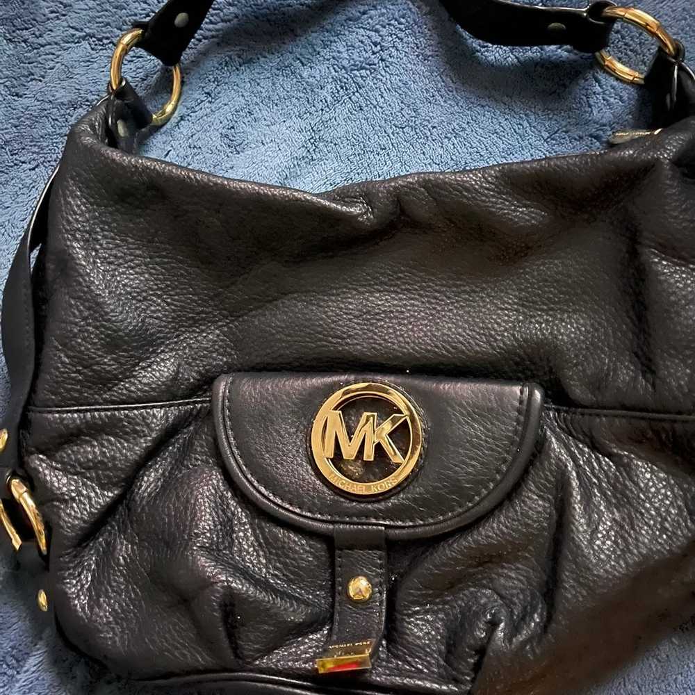 Michael Kors Black Leather Tote Bag - image 2