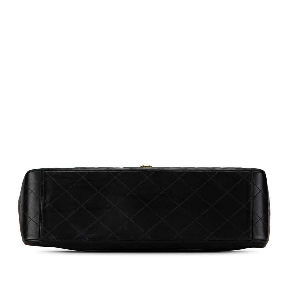 Black Chanel Maxi XL Classic Lambskin Single Flap… - image 4