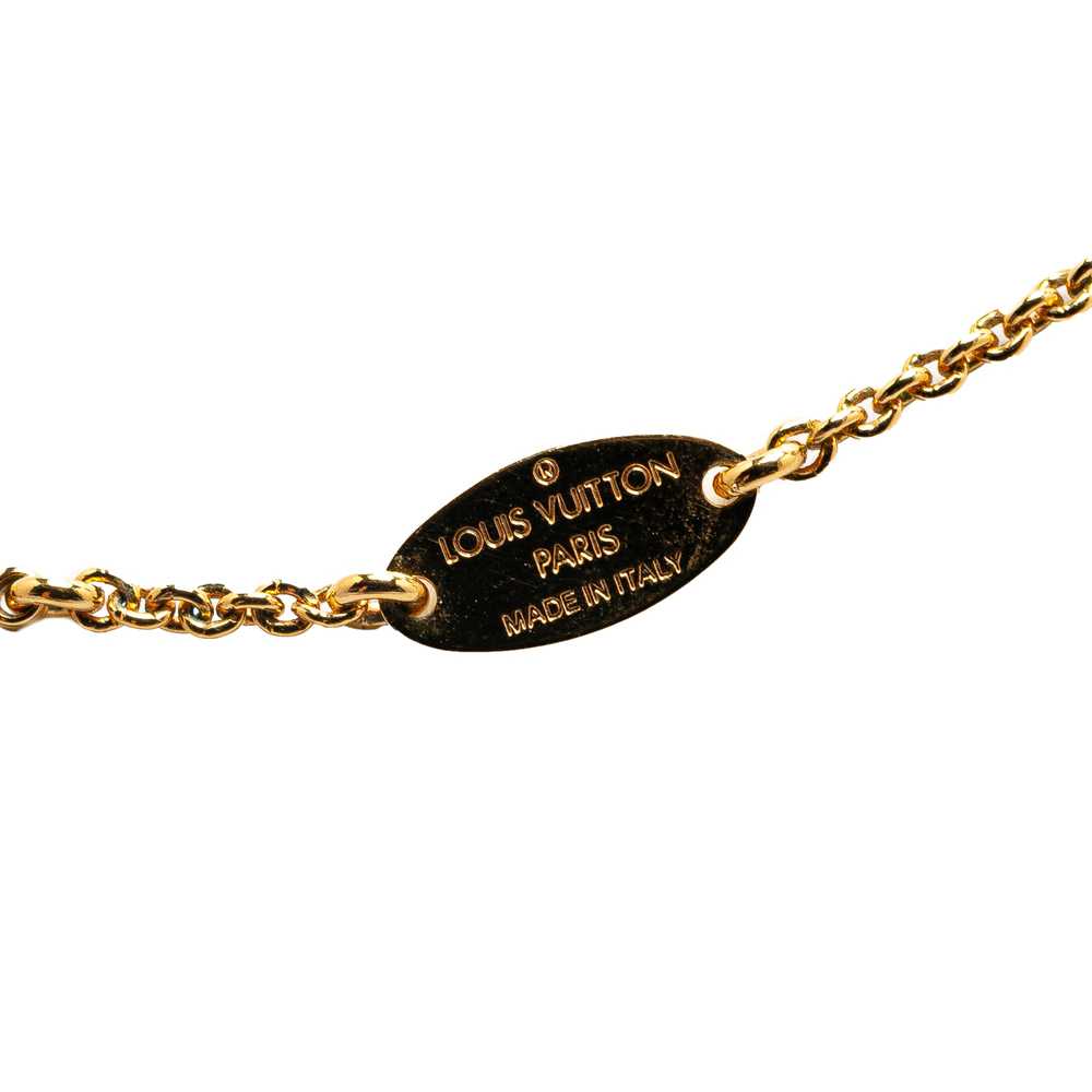 Gold Louis Vuitton Gold Plated Essential V Neckla… - image 2