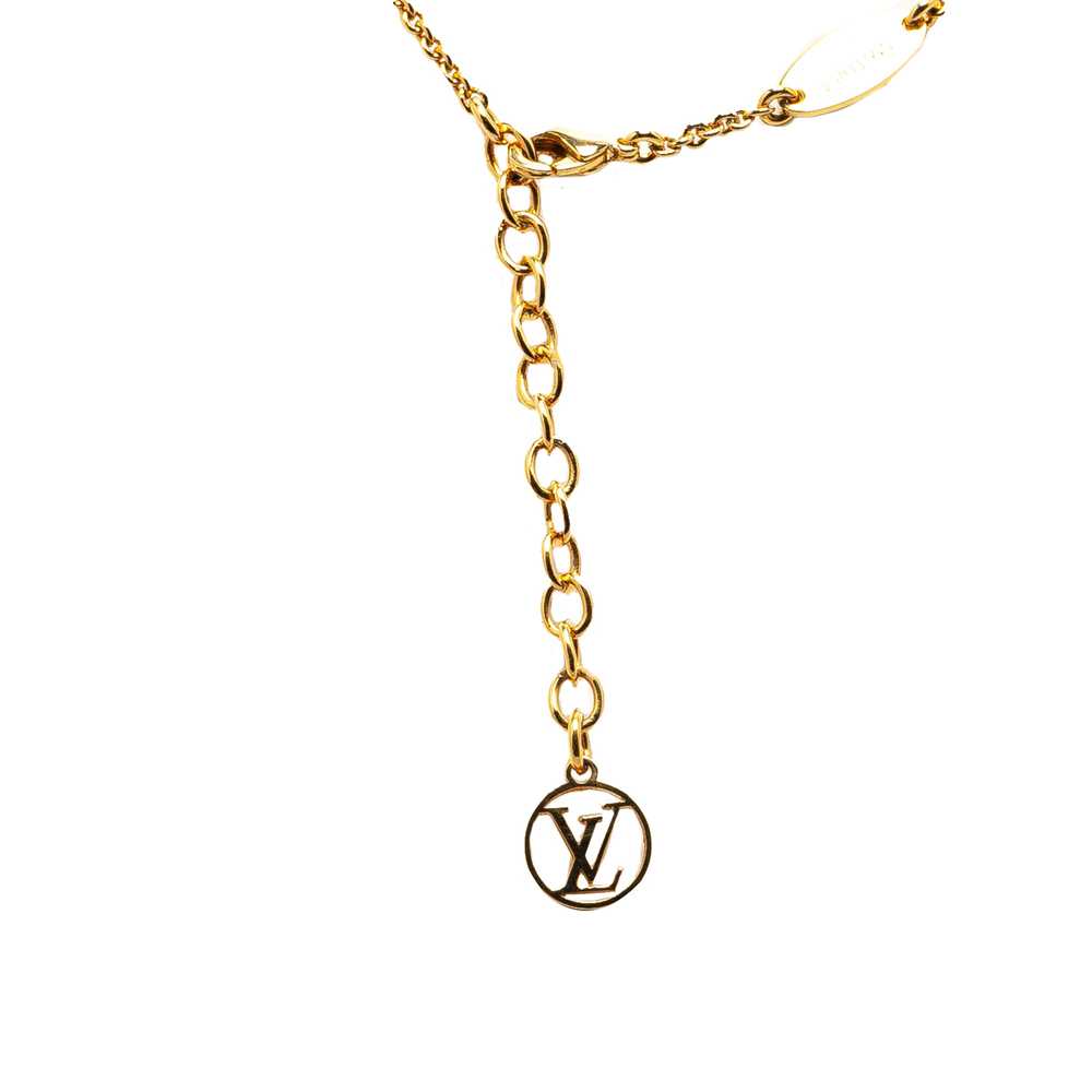 Gold Louis Vuitton Gold Plated Essential V Neckla… - image 5