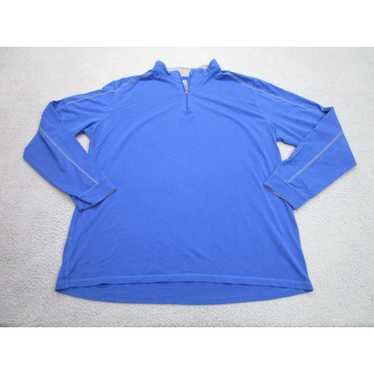 Tasc Performance TASC Shirt mens 2XL Blue 1/4 Zip 