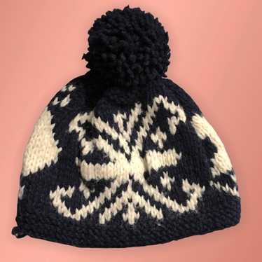VTG Hand Knit Beanie Hat