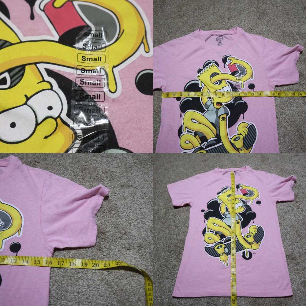 Vintage *NEW* The Simpsons Pink Bart Short Sleeve… - image 4