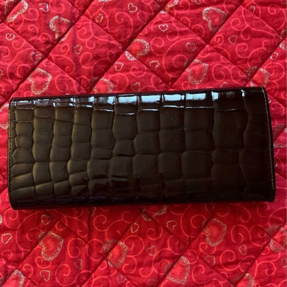 Vintage Long Brown Alligator Wallet/clut - image 2