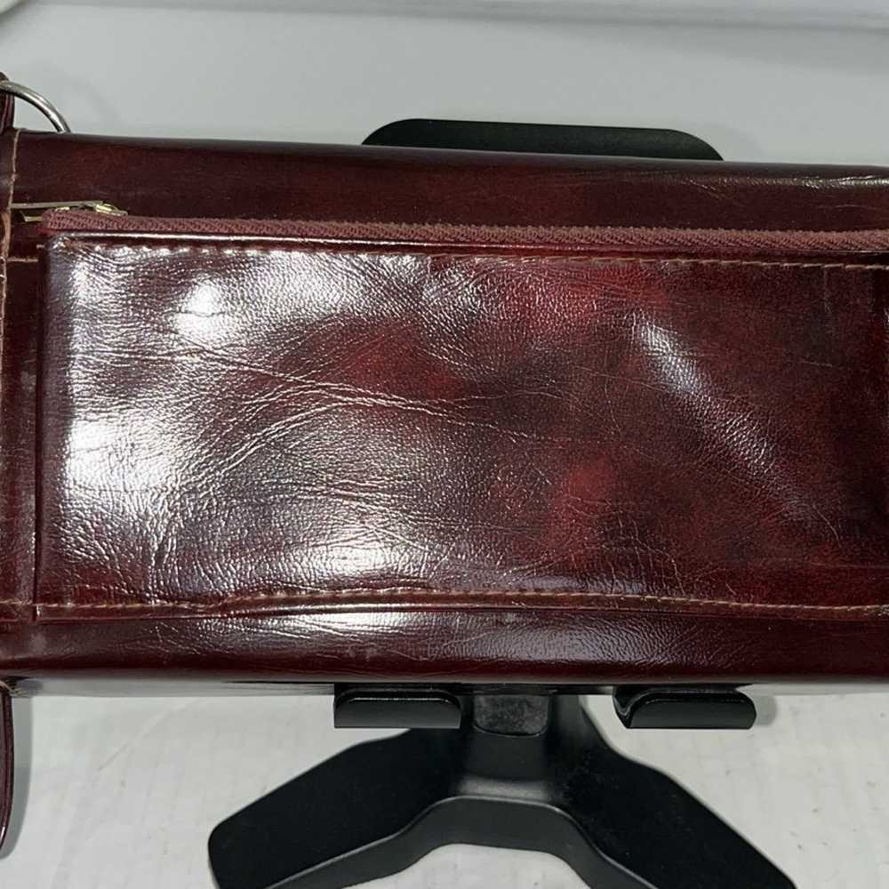 Vintage Leather Wallet Unique Multicompartment Ma… - image 2