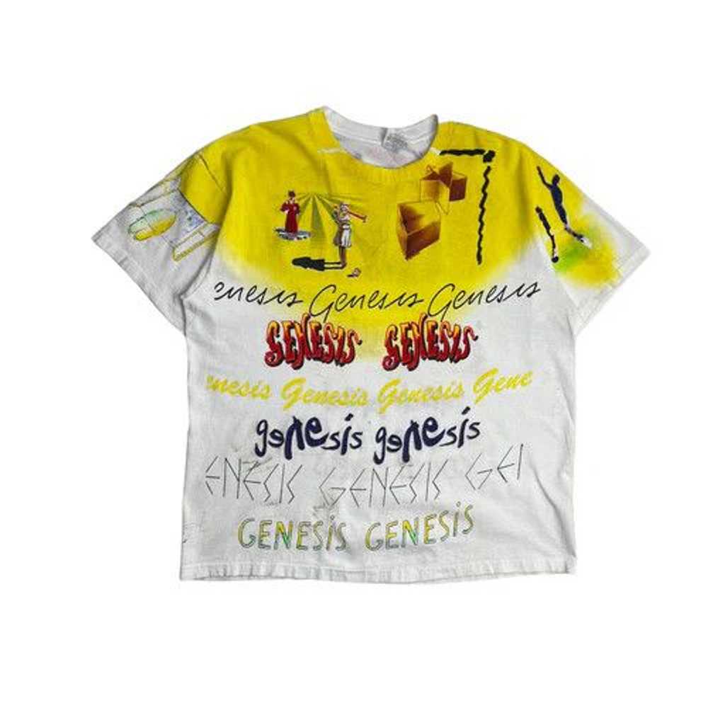 Hanes 1992 Genesis AOP Font Tee White - image 1