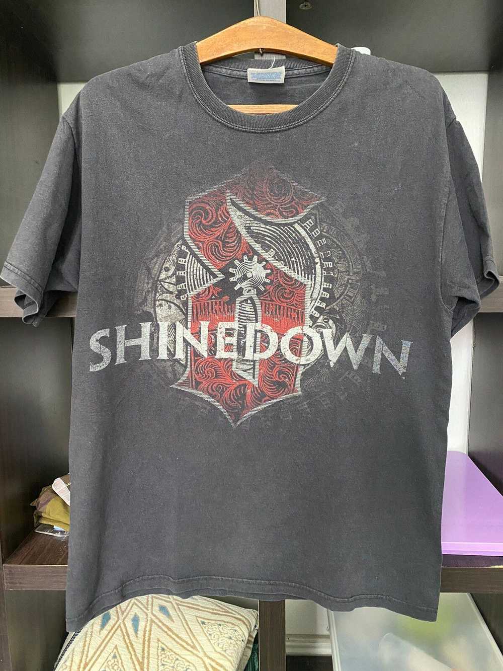 Rock Band × Rock T Shirt × Rock Tees SHINEDOWN BA… - image 1