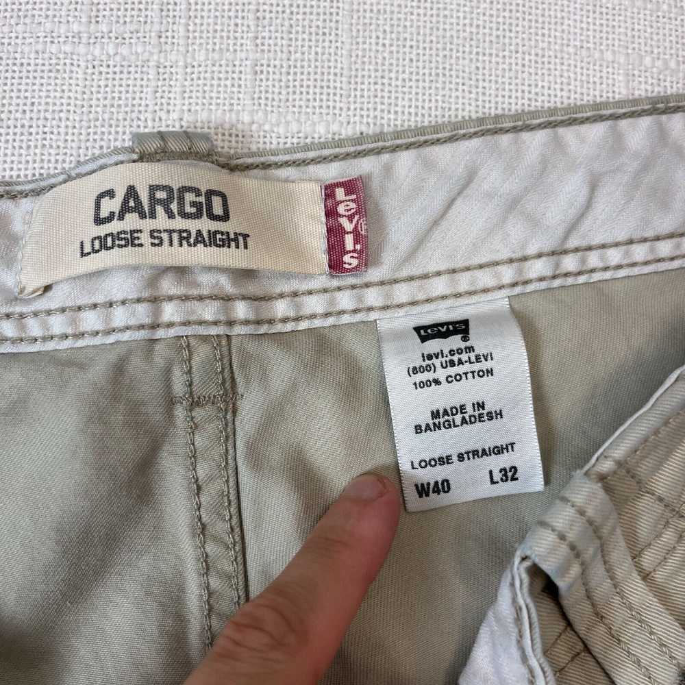 Levi's × Vintage Y2K Levis Cargo Pants 40x30* Bag… - image 6