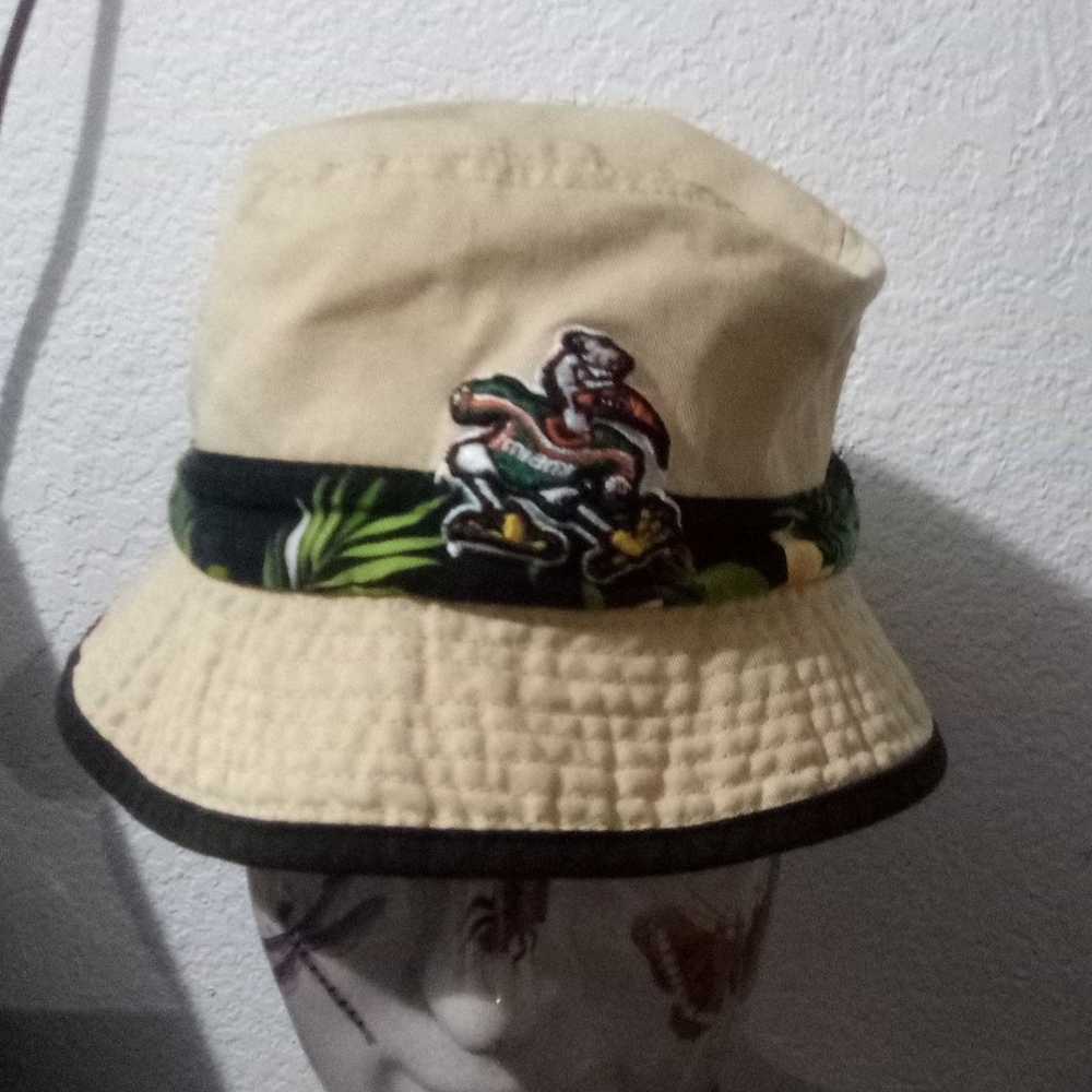 University Of Miami Bucket Vintage Hat - image 1