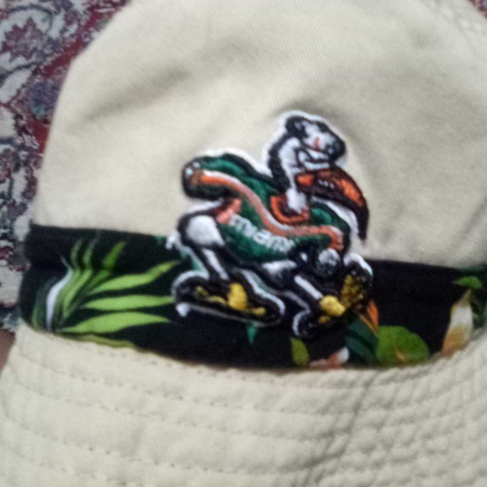 University Of Miami Bucket Vintage Hat - image 3