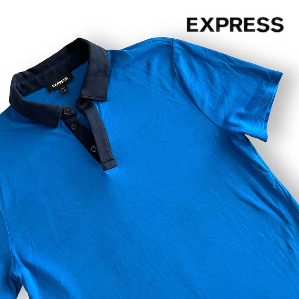 Express Express Mens Polo Shirt Small Royal Blue … - image 1