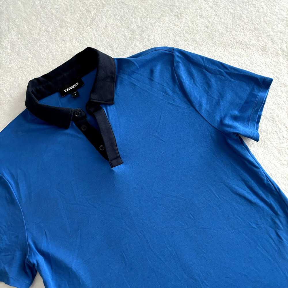 Express Express Mens Polo Shirt Small Royal Blue … - image 7