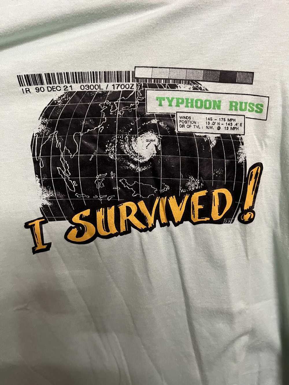 Designer Vintage Shirt I Survived Typhoon Russ - … - image 3