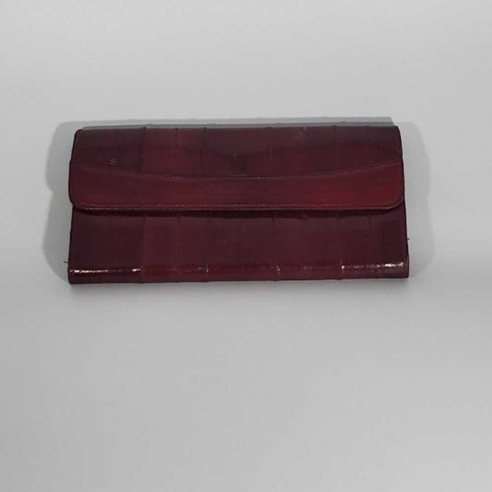 Burgundy Wallet long wallet vintage - image 1