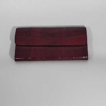 Burgundy Wallet long wallet vintage - image 1