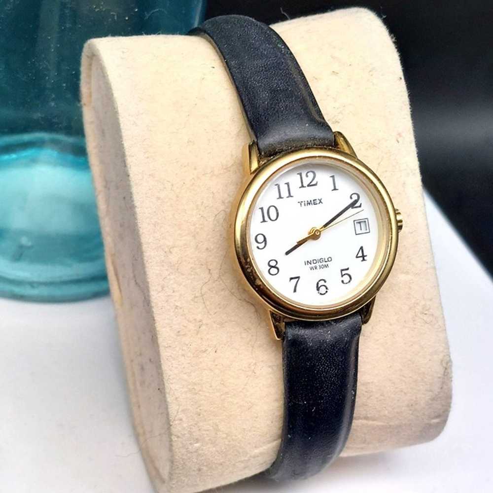 Vintage Timex Indiglo Date Women's Two Tone Quart… - image 3