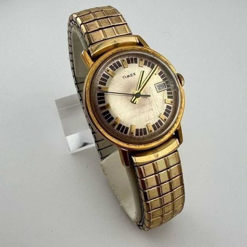 Vintage Timex Mercury Men Watch Men 33mm Gold Ton… - image 4