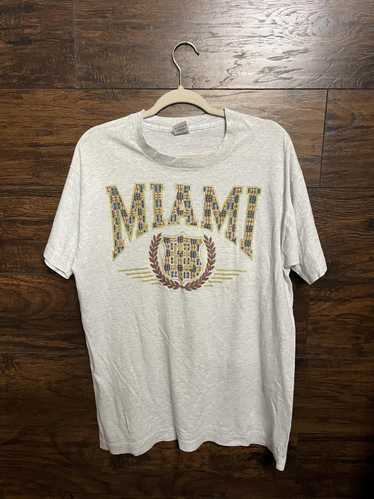 Designer Vintage Miami Florida T-shirt - Single S… - image 1