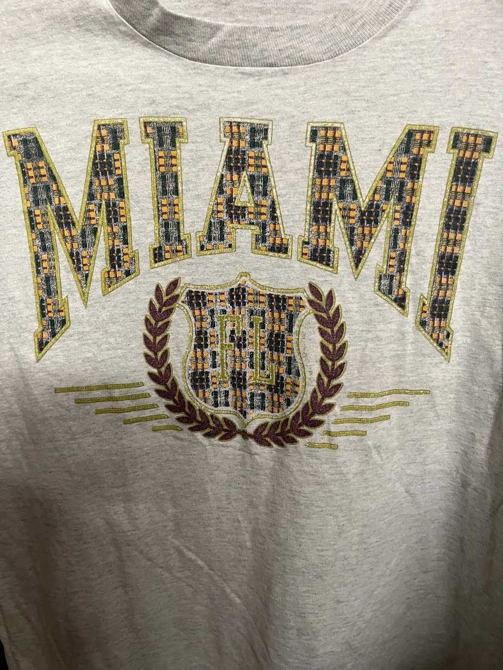 Designer Vintage Miami Florida T-shirt - Single S… - image 3