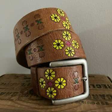 Upcycled Leather Belt M - image 1