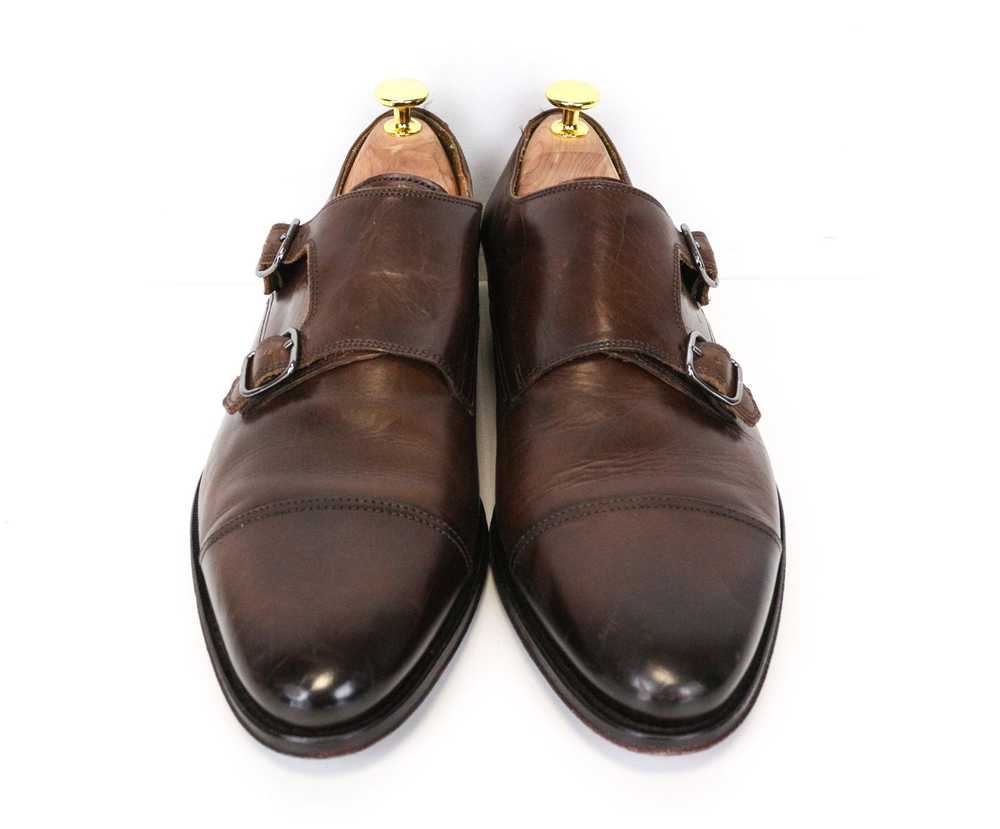 Suitsupply EU40.5 Brown Leather Double Monk Strap… - image 3