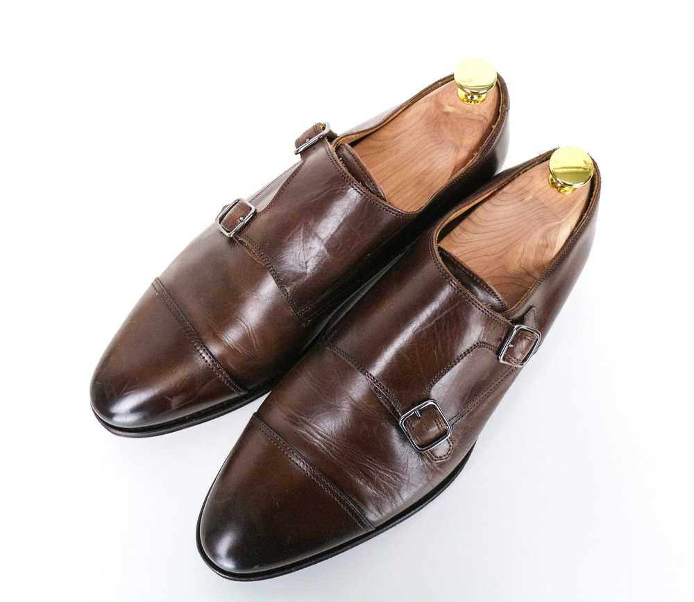 Suitsupply EU40.5 Brown Leather Double Monk Strap… - image 7