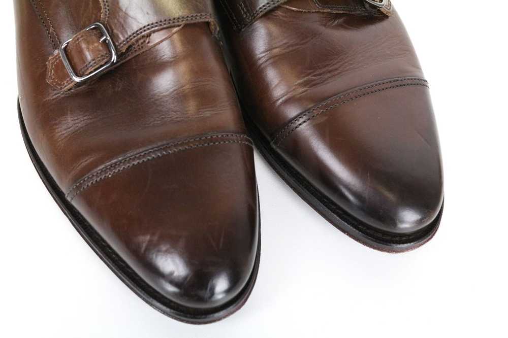 Suitsupply EU40.5 Brown Leather Double Monk Strap… - image 9