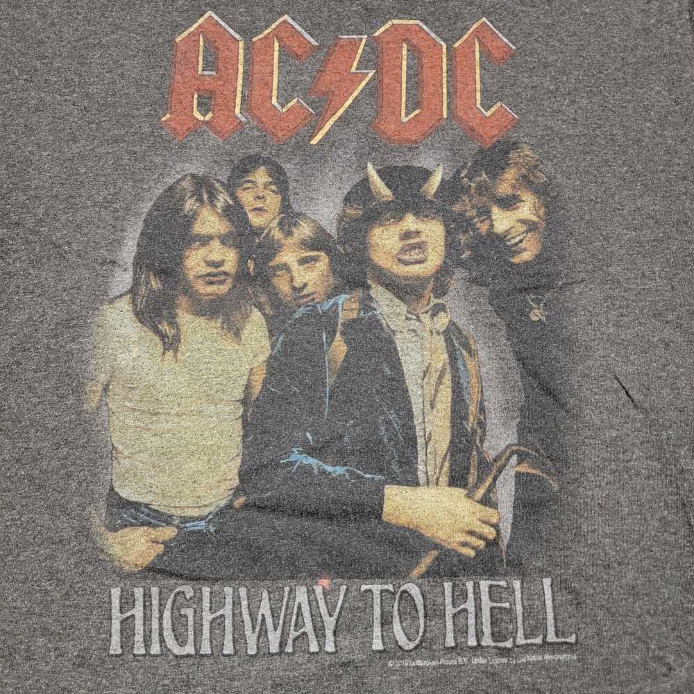 Ac/Dc AC/DC "Highway To Hell" Band SS Grey Unisex… - image 2