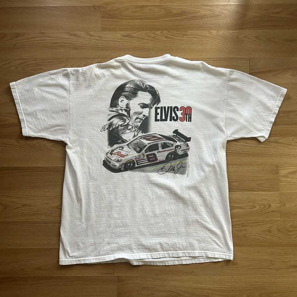 NASCAR VINTAGE NASCAR ELVIS T SHIRT - image 2