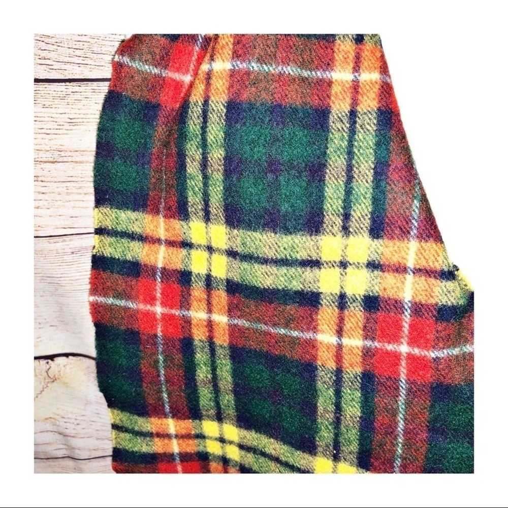 Vintage Ireland by John Hanly Red Tartan Wool Pla… - image 2