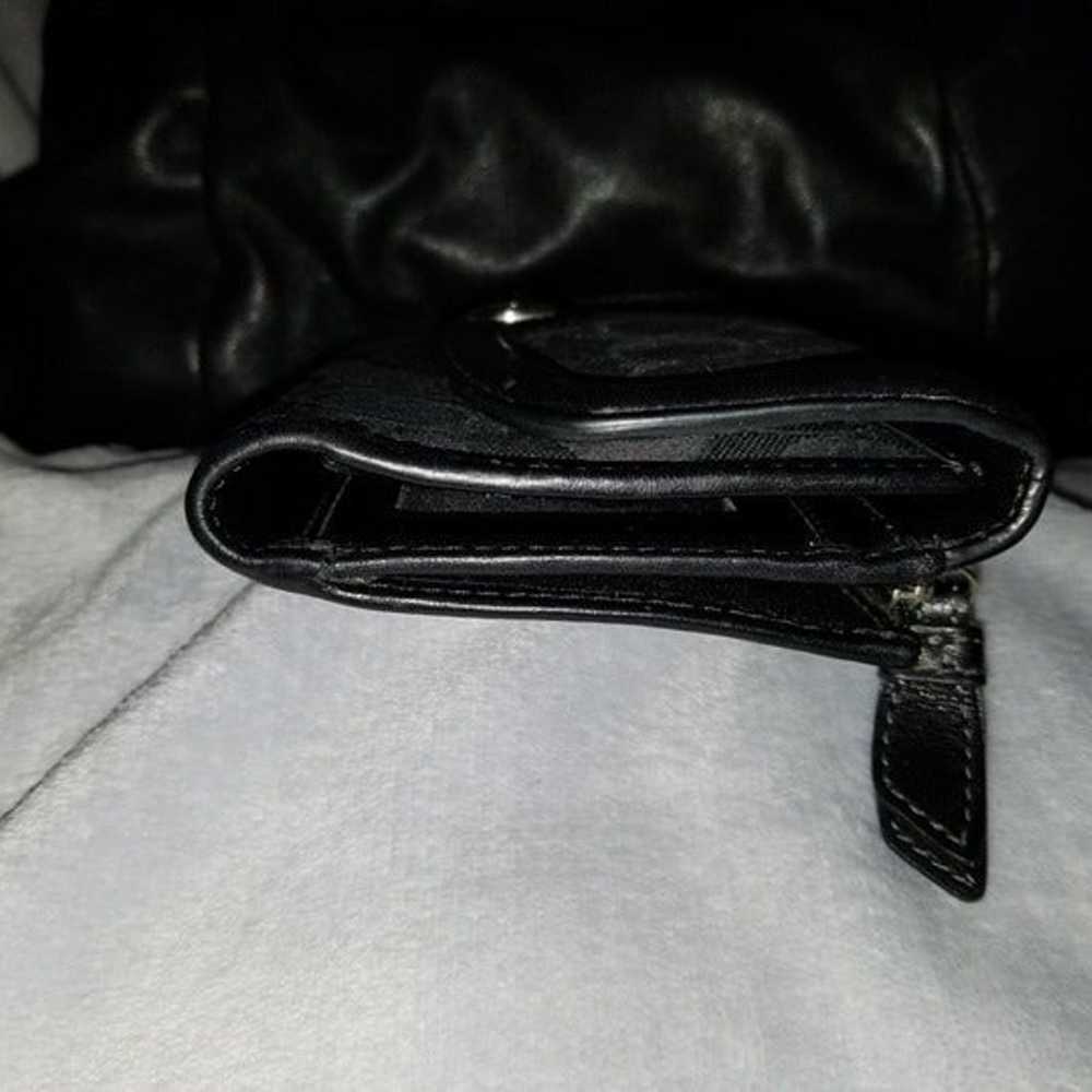 Vintage black Coach signature wallet - image 5