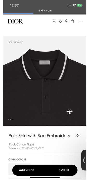 Dior polo shirt with - Gem