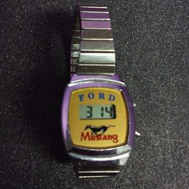 Women's Vintage Ford Mustang Digital Watch - image 1