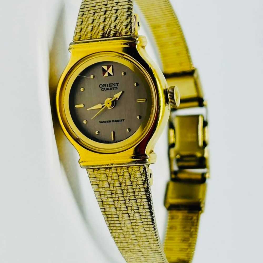 Orient Vintage Ladies Watch Gold Plated Watch - image 4