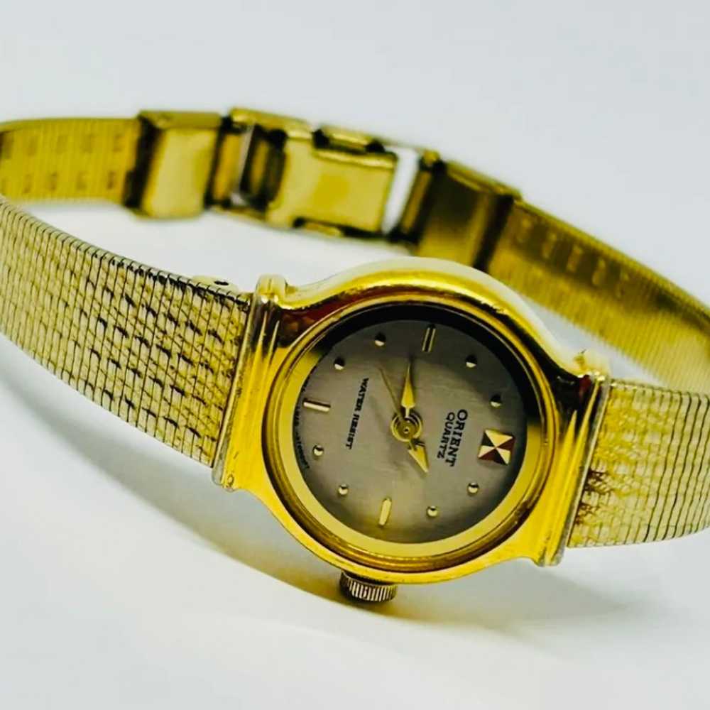 Orient Vintage Ladies Watch Gold Plated Watch - image 5