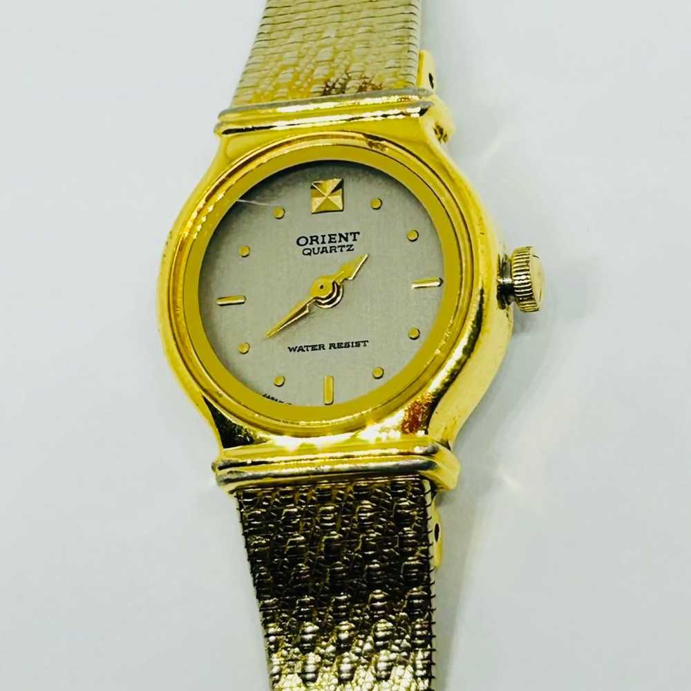 Orient Vintage Ladies Watch Gold Plated Watch - image 6