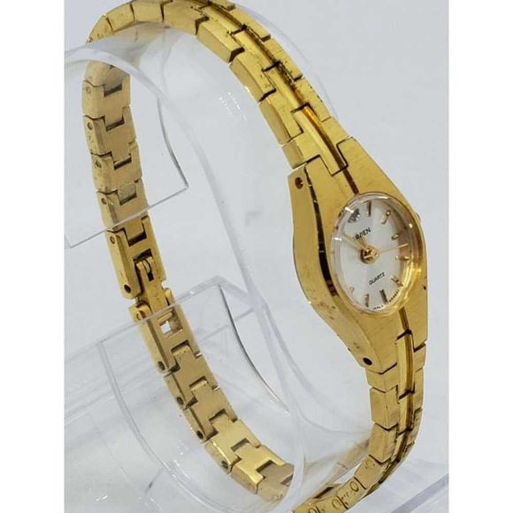 Vintage Women's Small Gruen Gold Watch - image 2