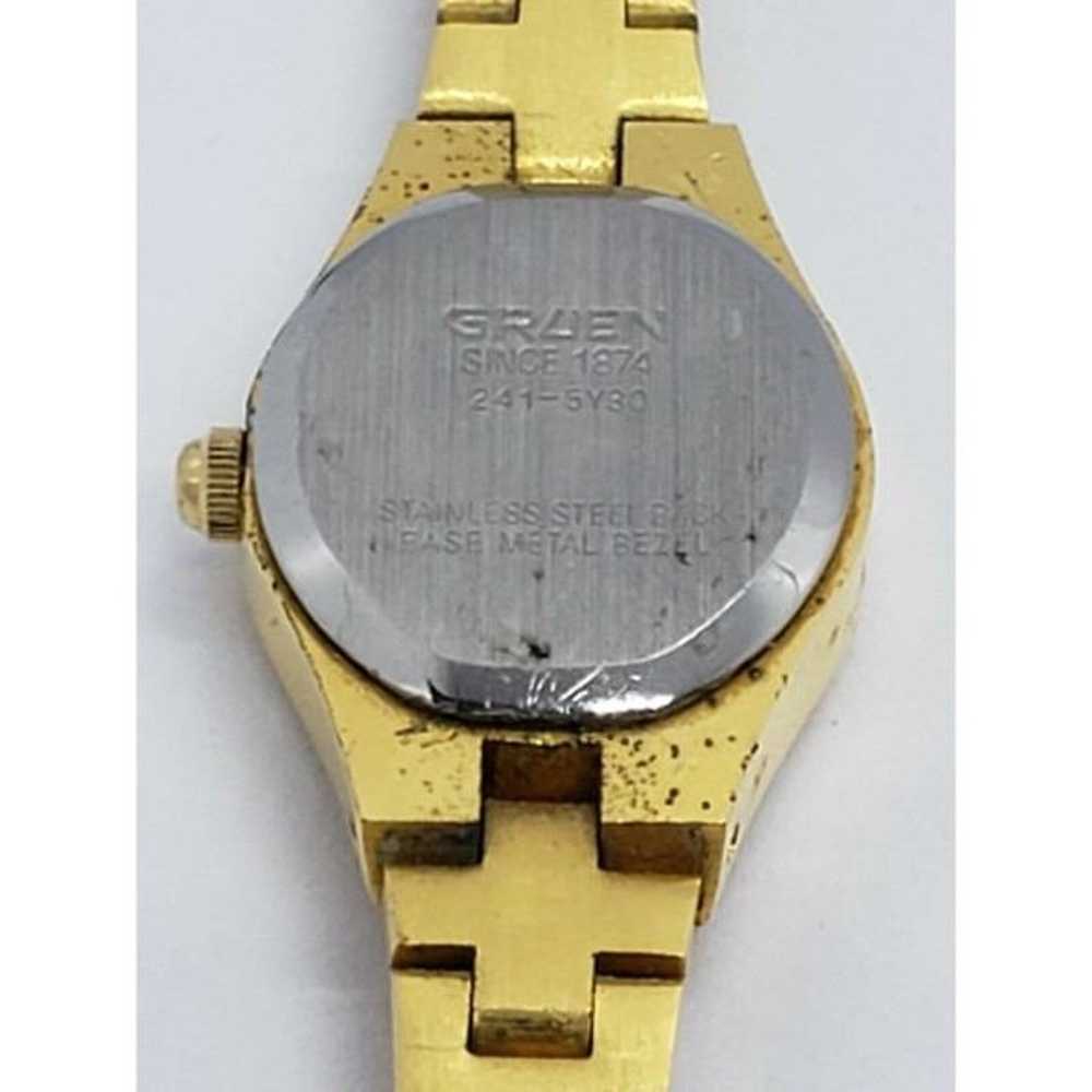 Vintage Women's Small Gruen Gold Watch - image 9