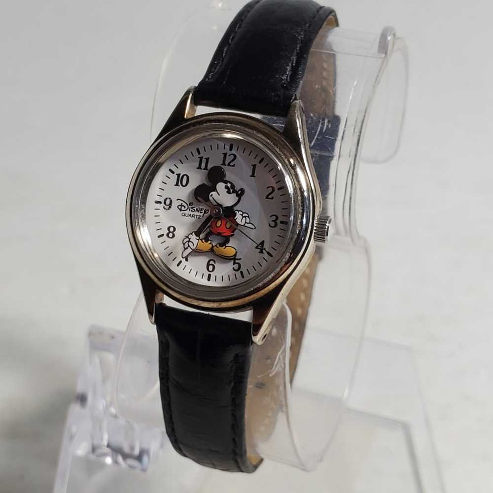 Vintage Disney Time Works Mickey Mouse Watch Blac… - image 2