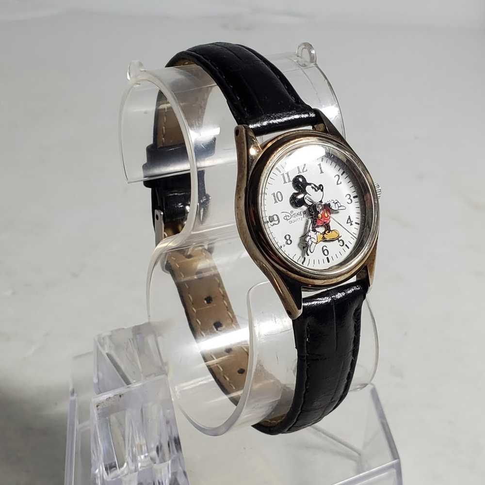 Vintage Disney Time Works Mickey Mouse Watch Blac… - image 3