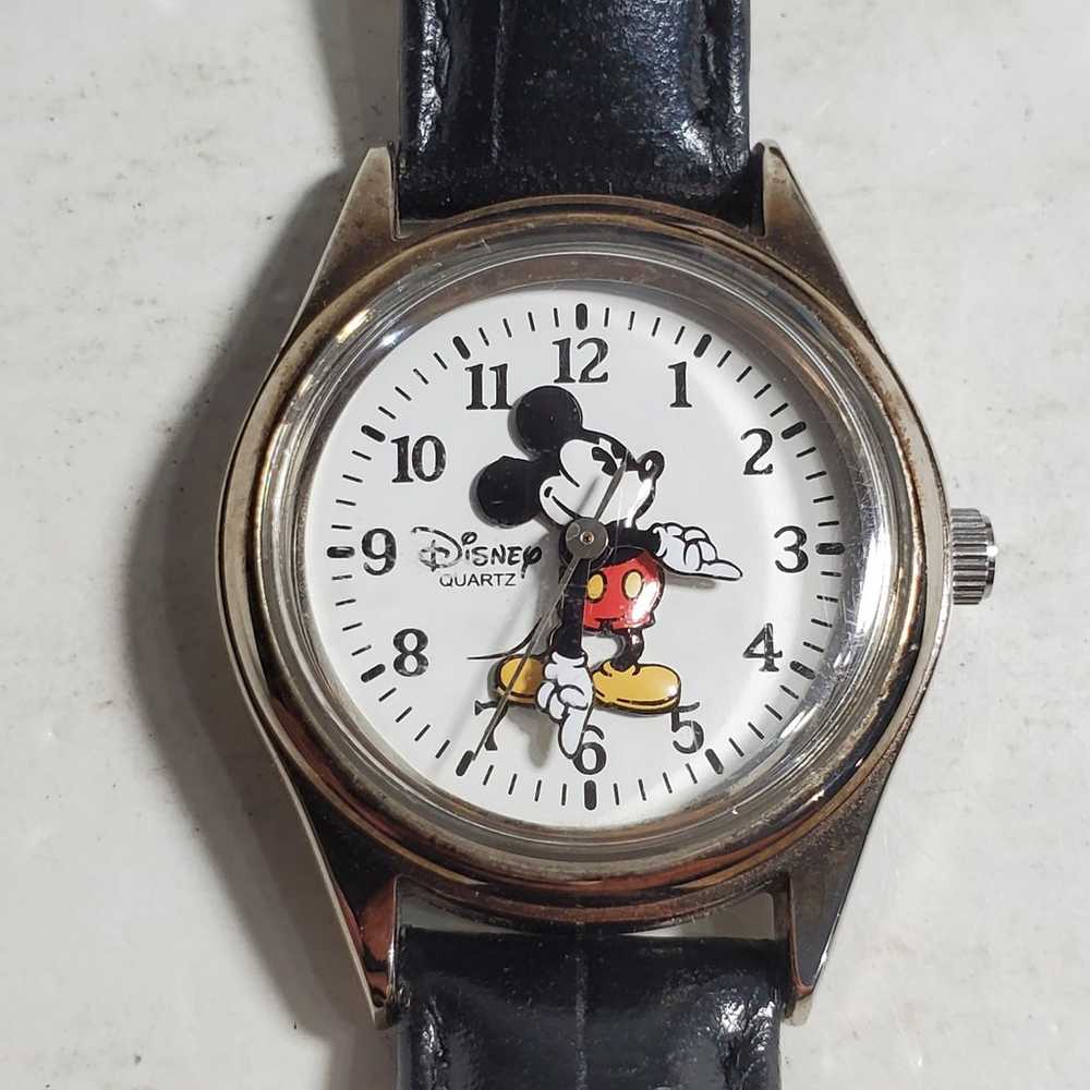 Vintage Disney Time Works Mickey Mouse Watch Blac… - image 4