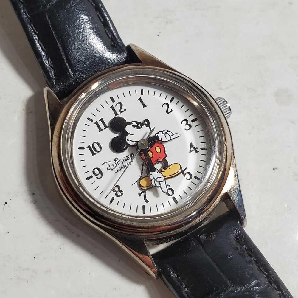 Vintage Disney Time Works Mickey Mouse Watch Blac… - image 6