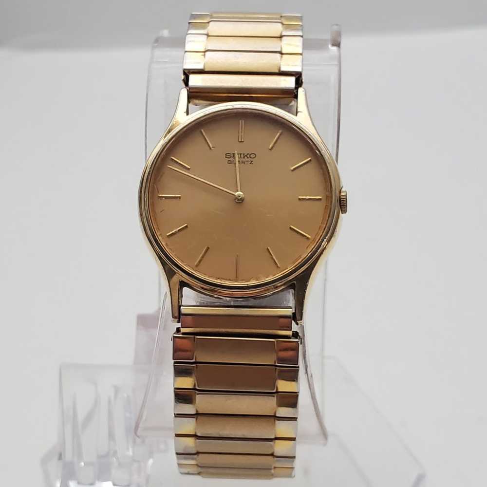 RARE Seiko Unisex JAPAN Vintage 1983 Gold P BAND … - image 1