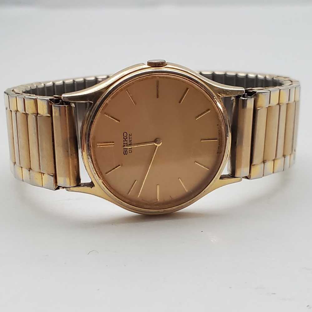 RARE Seiko Unisex JAPAN Vintage 1983 Gold P BAND … - image 4