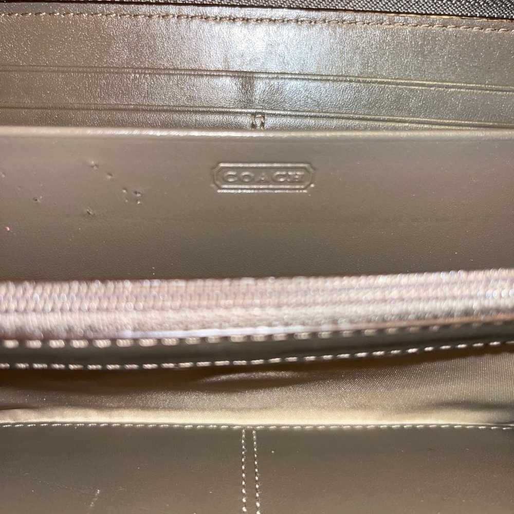 Vintage gray zip around continental wallet - image 10