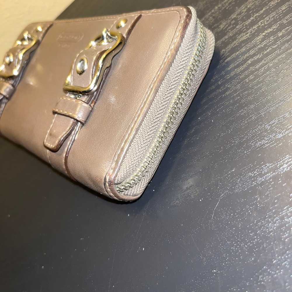 Vintage gray zip around continental wallet - image 7