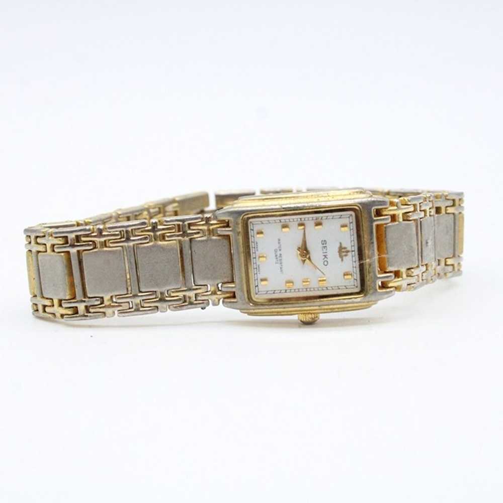 Vintage Seiko Watch Womens Gold Tone Stainless St… - image 5