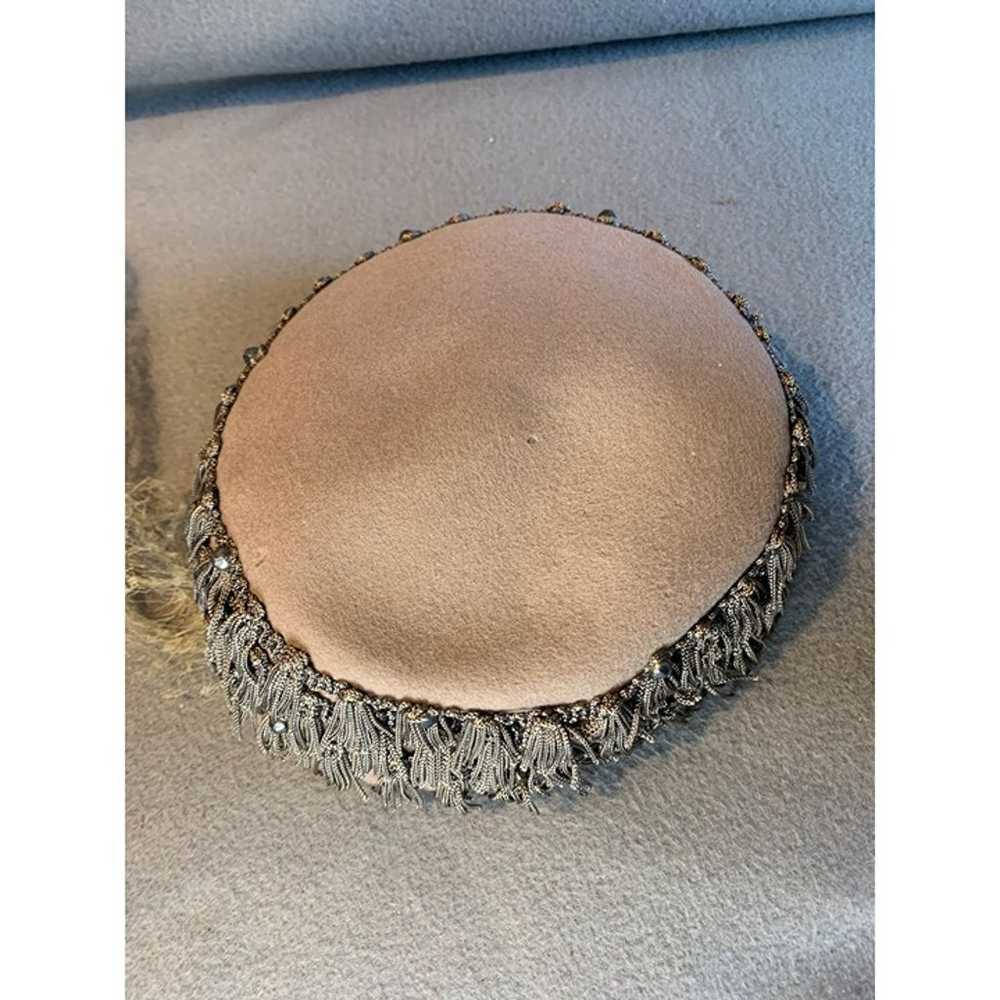 Ladies Glenover Taupe Wool Hat the Netting Ties H… - image 8