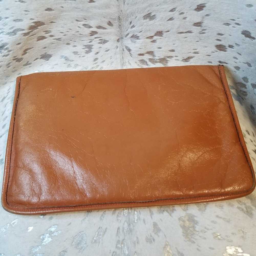 Vintage leather Envelope Bag - image 2