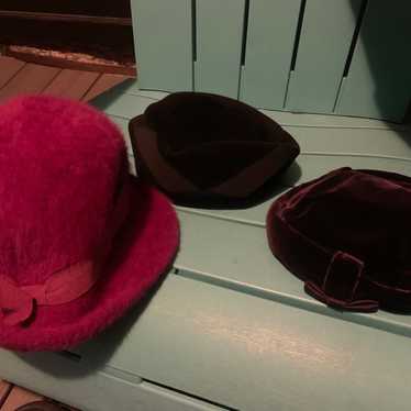 3 old vintage womens hats miss bierner bernard wo… - image 1